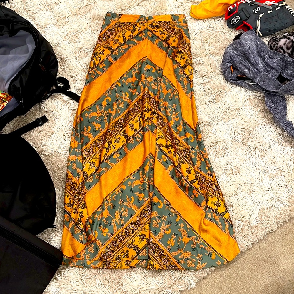 Free People Rio Maxi Skirt in Hawaii Honey Size 0